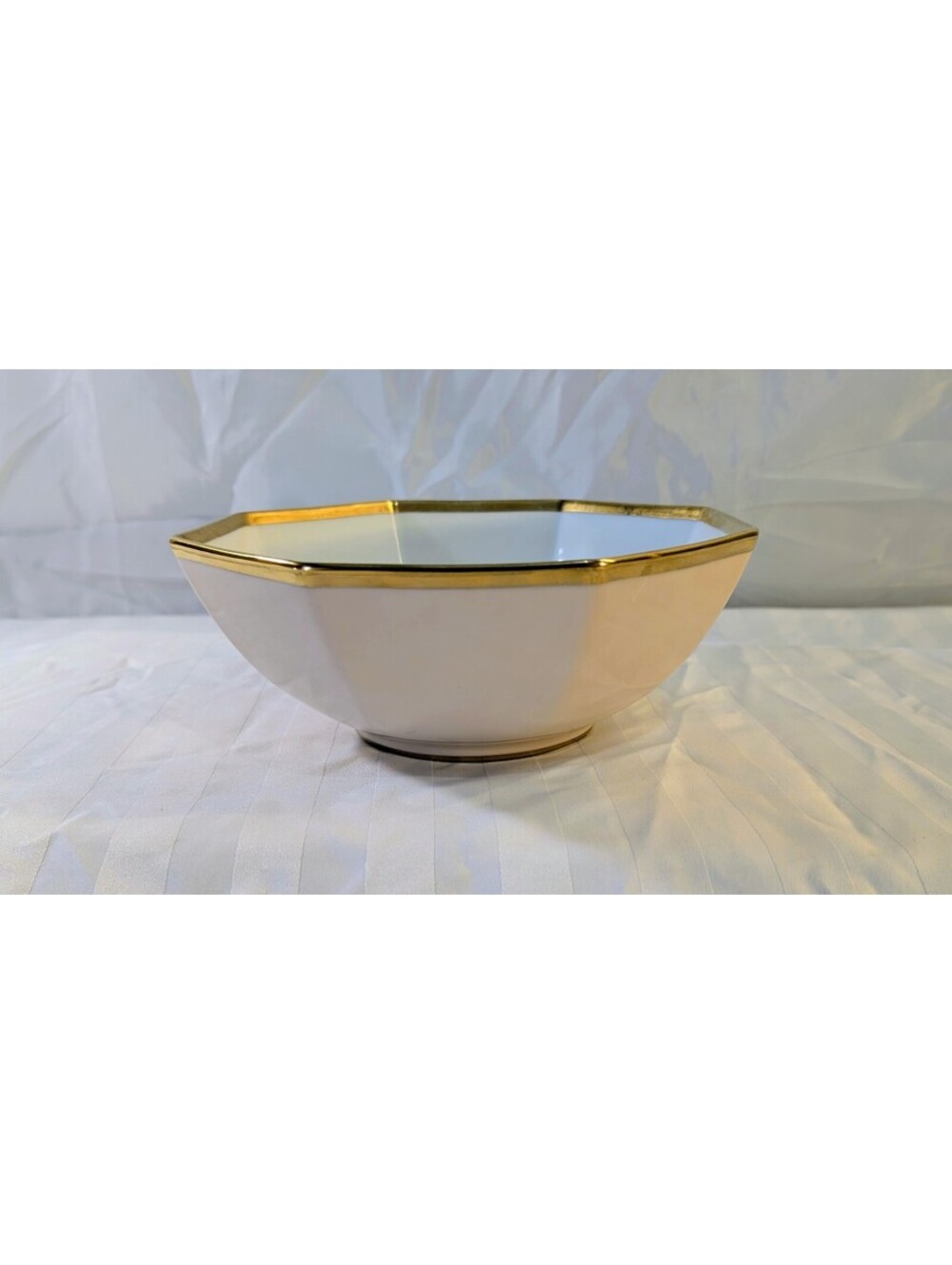 Fitz and Floyd Versailles Shell Peach Octagonal Bowl 1982 Japan 167